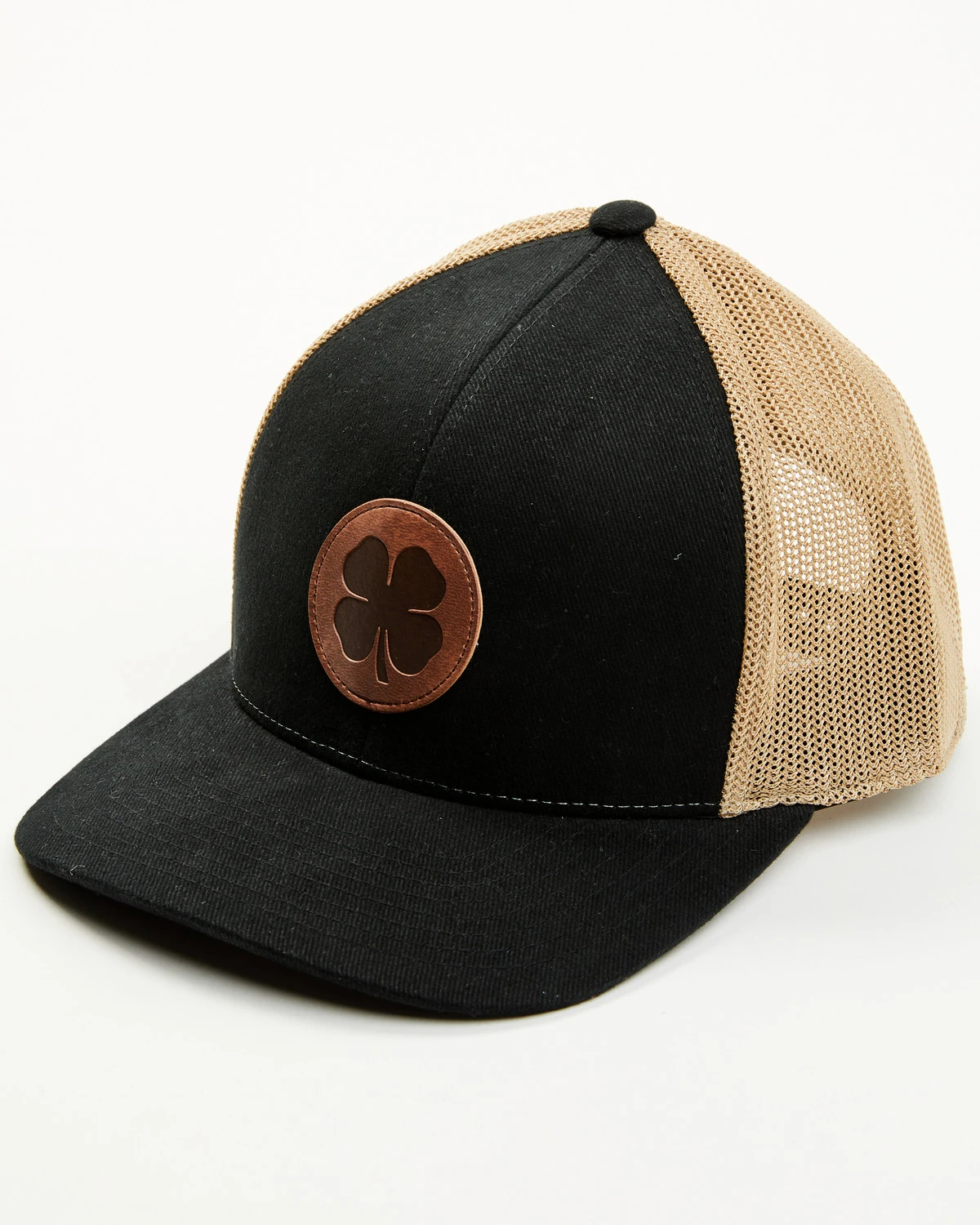 Black Clover Men's Leatherman Circle Logo Mesh Back Trucker Cap 1 Black Clover Men's Leatherman Circle Logo Mesh Back Trucker Cap