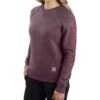 Carhartt Women's Relaxed Fit Midweight Crewneck Block Logo Sleeve Graphic Sweatshirt