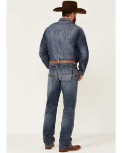 Cinch Men's White Label Medium Stonewash Performance Stretch Relaxed Straight Jeans -Little Wild Horse Shop 2000355910 402 P3