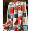 Carstens Home Wrangler Vintage Western Sherpa Throw Blanket