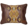 Carstens Home Wrangler Diamond River Southwestern Faux Leather Throw Pillow