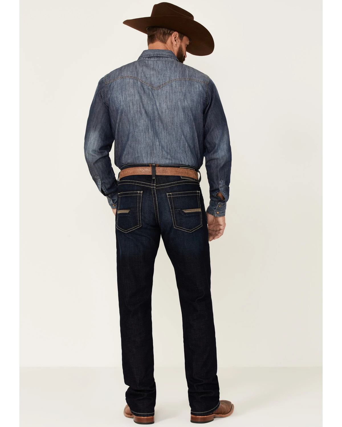 Ariat Men's M5 Newcastle Marshall Dark Wash Stretch Straight Leg Jeans 3 Ariat Men's M5 Newcastle Marshall Dark Wash Stretch Straight Leg Jeans - Image 3