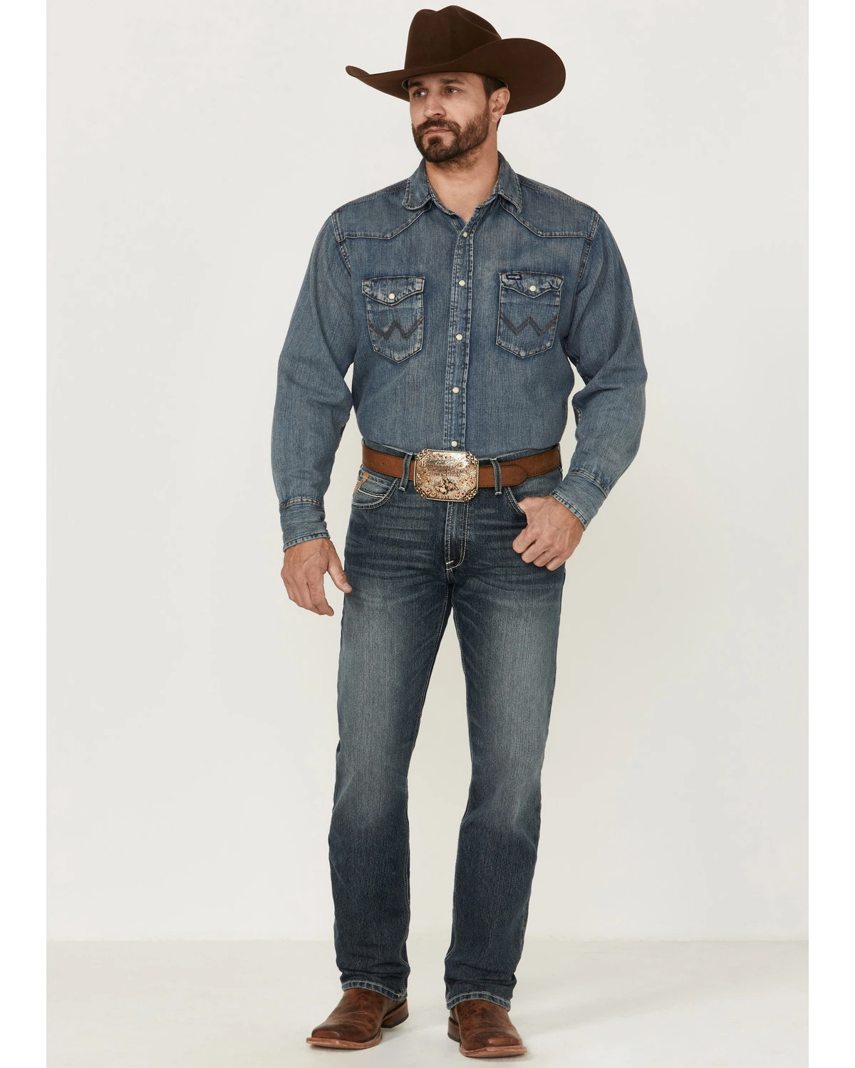 Ariat Men's M4 Augustus Louisville Stretch Relaxed Straight Jeans 1 Ariat Men's M4 Augustus Louisville Stretch Relaxed Straight Jeans