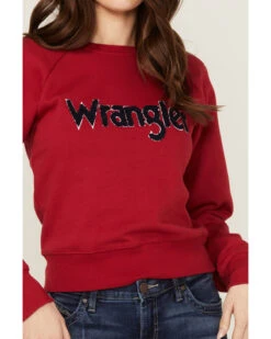 Wrangler Women's Chenille Logo Cropped Sweatshirt 6 Wrangler Women's Chenille Logo Cropped Sweatshirt -Little Wild Horse Shop 2000358085 600 P3