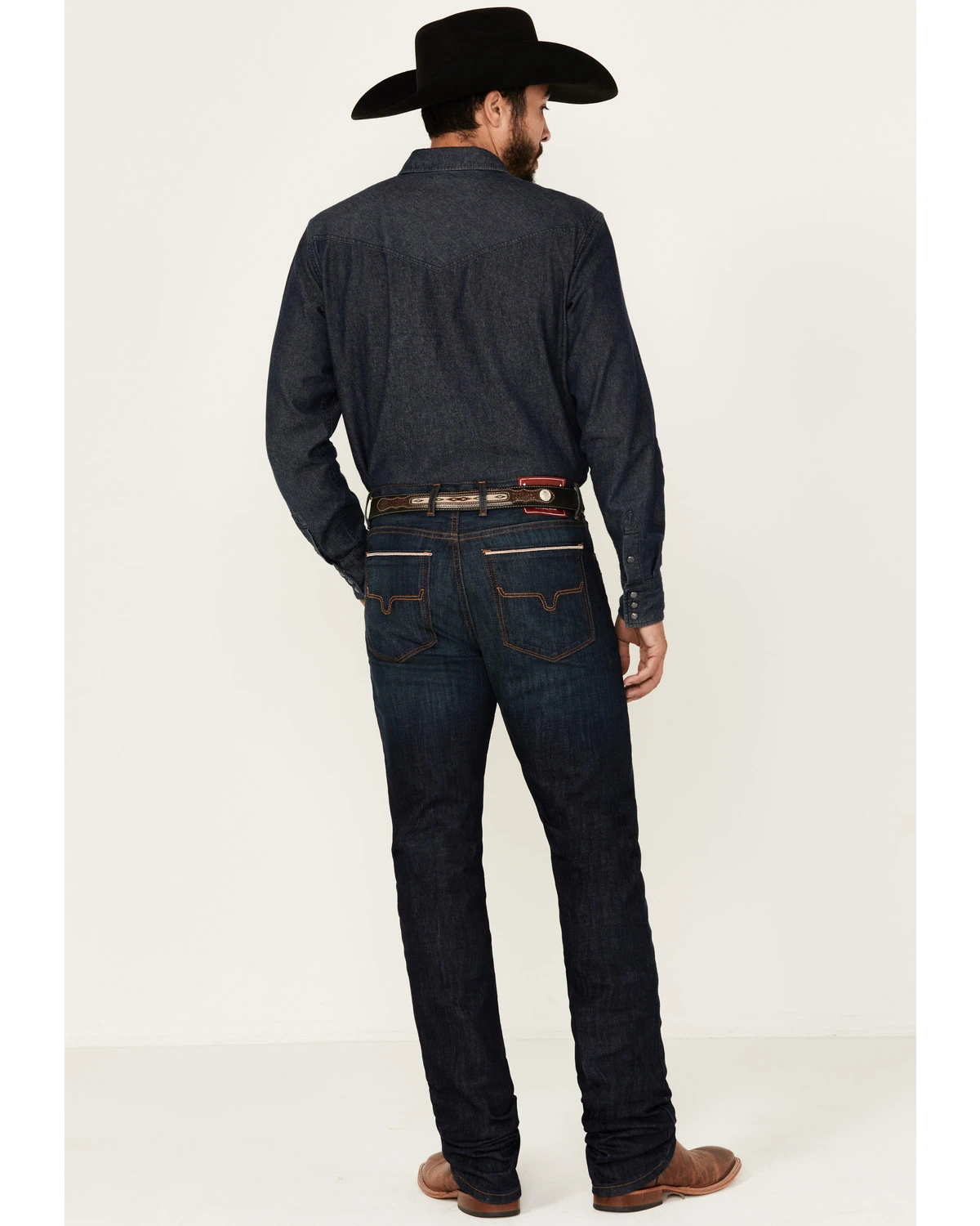 Kimes Ranch Men's Roger Dark Wash Stretch Slim Bootcut Jeans 3 Kimes Ranch Men's Roger Dark Wash Stretch Slim Bootcut Jeans - Image 3