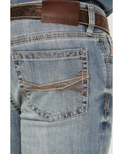 RANK 45 Men's Desert Ranch Performance Stretch Slim Bootcut Jeans -Little Wild Horse Shop 2000359242 414 P4