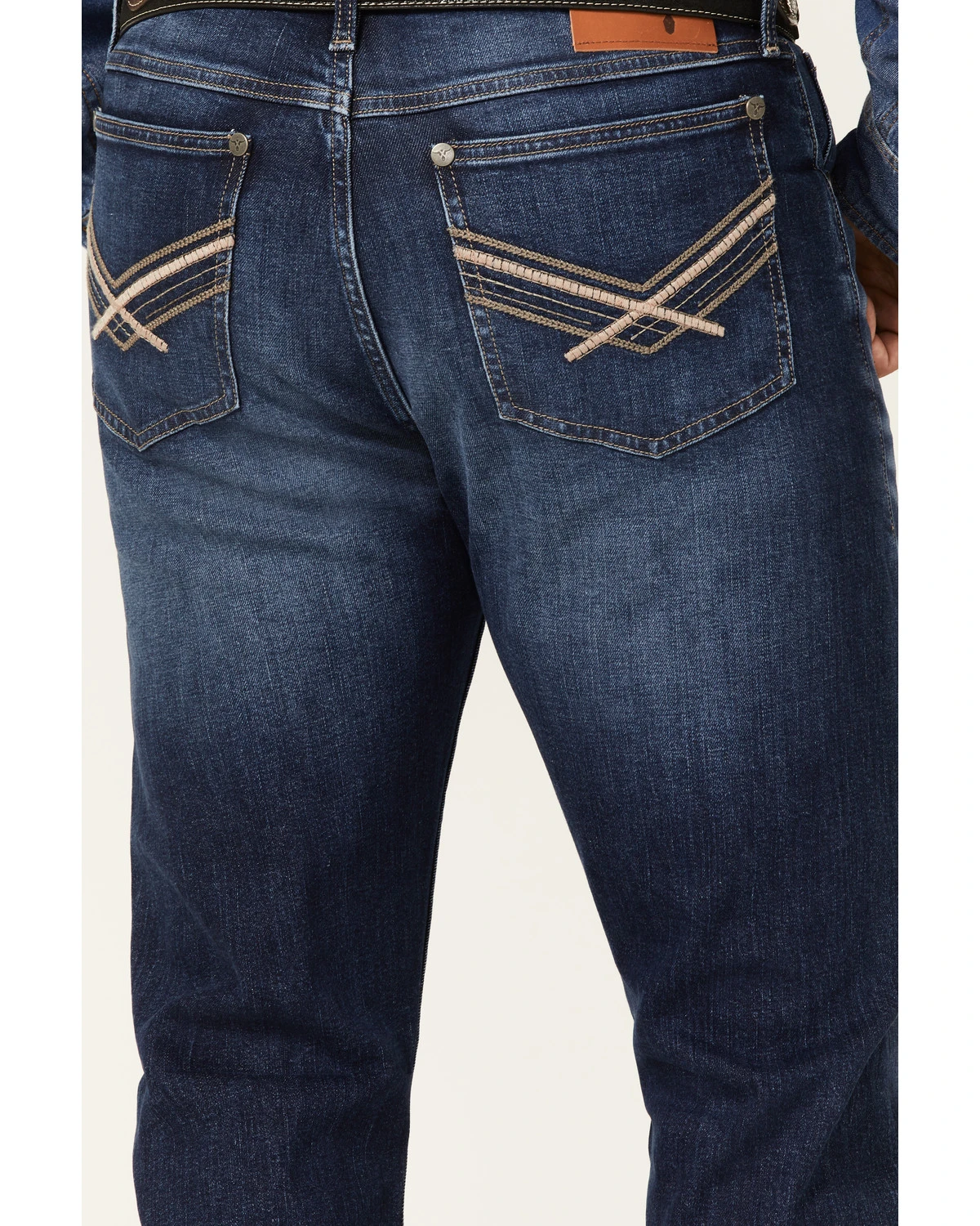 Wrangler 20X Men's Lagoon Dark Wash Vintage Slim Bootcut Jeans 4 Wrangler 20X Men's Lagoon Dark Wash Vintage Slim Bootcut Jeans - Image 4