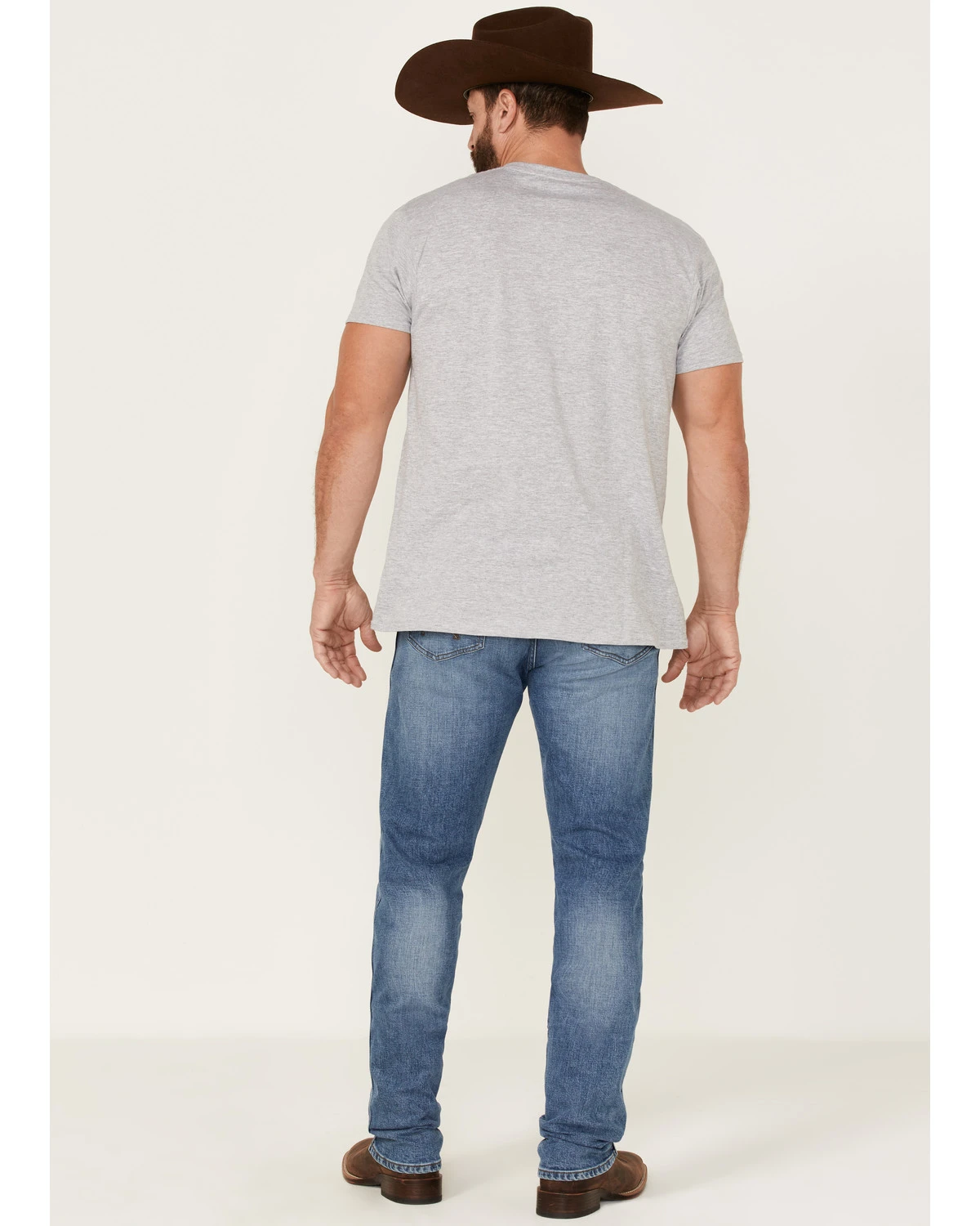 Wrangler Retro Men's Payson Light Wash Stretch Slim Straight Jeans 3 Wrangler Retro Men's Payson Light Wash Stretch Slim Straight Jeans - Image 3