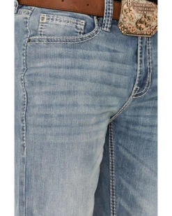 Rock & Roll Denim Men's Double Barrel Reflex Stretch Relaxed Bootcut Jeans -Little Wild Horse Shop 2000360317 400 P4