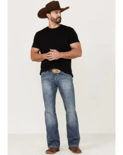 Rock & Roll Denim Men's Pistol Regular Bootcut Jeans -Little Wild Horse Shop 2000360318 400 P3