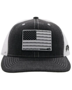 Hooey Kids' Liberty Roper Flag Patch Mesh Back Trucker Cap -Little Wild Horse Shop 2000361478 001 P3