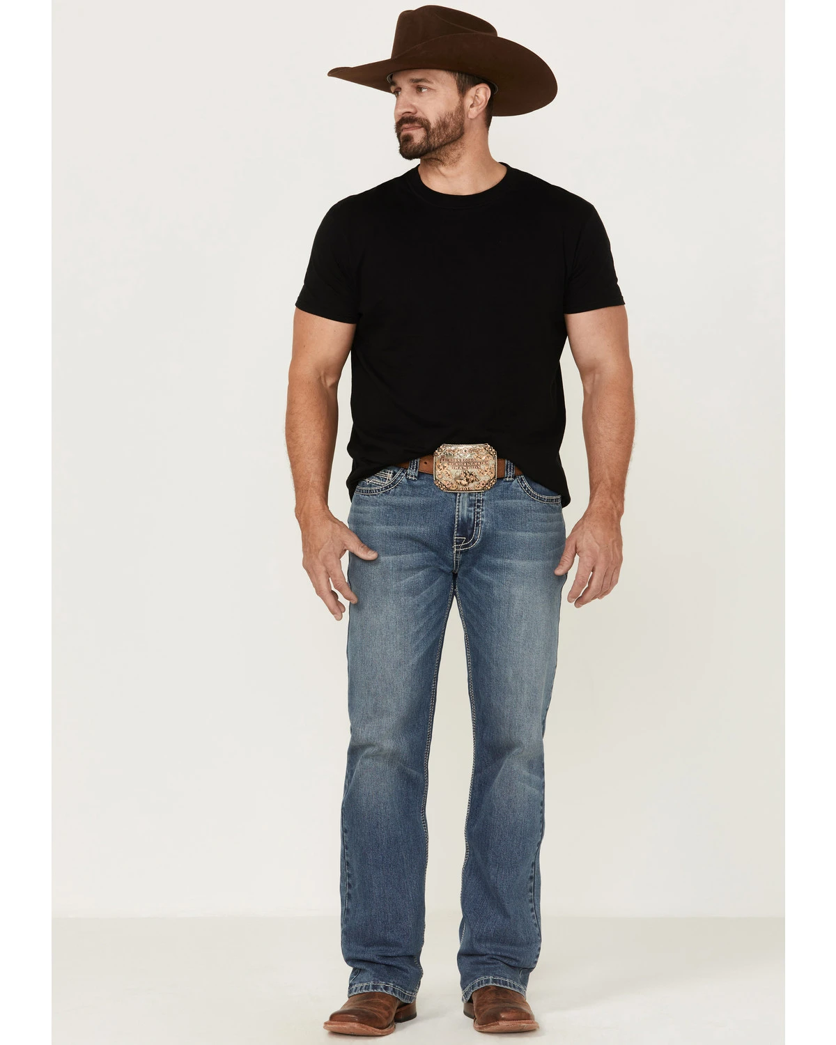 Rock & Roll Denim Men's Double Barrel Reflex Stretch Relaxed Straight Jeans 3 Rock & Roll Denim Men's Double Barrel Reflex Stretch Relaxed Straight Jeans - Image 3