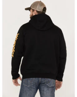 Wrangler Men's Yellowstone We Don't Choose Way Logo Sleeve Graphic Hooded Sweatshirt -Little Wild Horse Shop 2000361692 001 P4