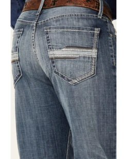 Cinch Men's Grant Medium Stonewash Broken Twill Performance Stretch Relaxed Bootcut Jeans 7 Cinch Men's Grant Medium Stonewash Broken Twill Performance Stretch Relaxed Bootcut Jeans -Little Wild Horse Shop 2000362748 402 P4