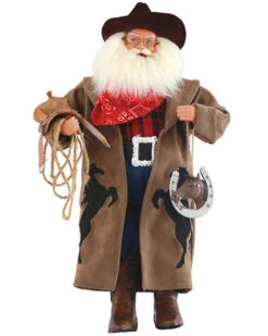 Santa's Workshop 18" Horseshoe Cowboy Santa Claus
