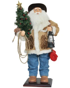 Santa's Workshop 24" Home On The Range Santa Claus
