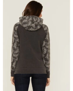 Hooey Women's Rope Like A Girl Bandana Print Pullover Hoodie Sweatshirt -Little Wild Horse Shop 2000363502 022 P4