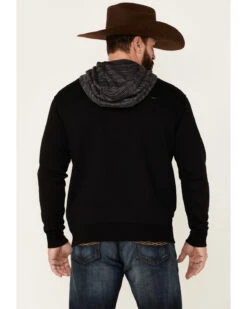 Hooey Men's Lock-Up Logo Graphic Hooded Sweatshirt - Black & Gray -Little Wild Horse Shop 2000363529 001 P4