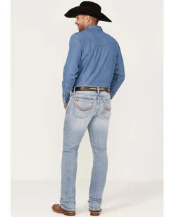 Cody James Men's Fandango Light Medium Wash Stretch Slim Straight Jeans -Little Wild Horse Shop 2000364919 413 P3