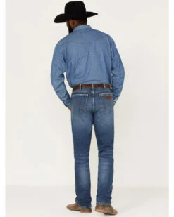 Wrangler Retro Men's Ferris Medium Wash Stretch Slim Straight Jeans 6 Wrangler Retro Men's Ferris Medium Wash Stretch Slim Straight Jeans -Little Wild Horse Shop 2000365070 414 P3