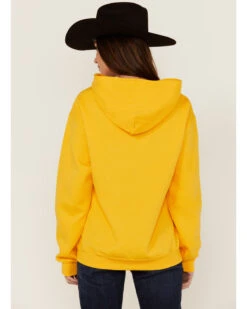 Paramount Network's Yellowstone Women's Yellowstone Lone Cowboy Mustard Graphic Hoodie -Little Wild Horse Shop 2000365391 702 P4