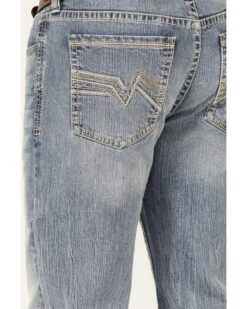 Cody James Men's Hacienda Medium Wash Stretch Slim Bootcut Jeans -Little Wild Horse Shop 2000365432 414 P4