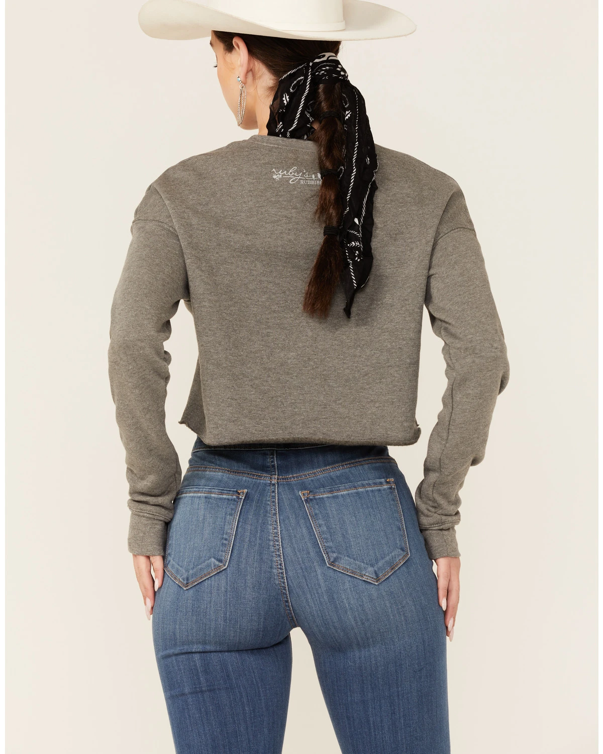 Ruby's Rubbish Women's Heather Gray Long Live King George Graphic Sweatshirt 3 Ruby's Rubbish Women's Heather Gray Long Live King George Graphic Sweatshirt - Image 3