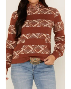 RANK 45 Women's Southwestern Striped Hoodie -Little Wild Horse Shop 2000365663 220 P3