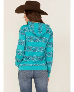 RANK 45 Women's Southwestern Stripe Pullover Sweatshirt Hoodie -Little Wild Horse Shop 2000365666 440 P4