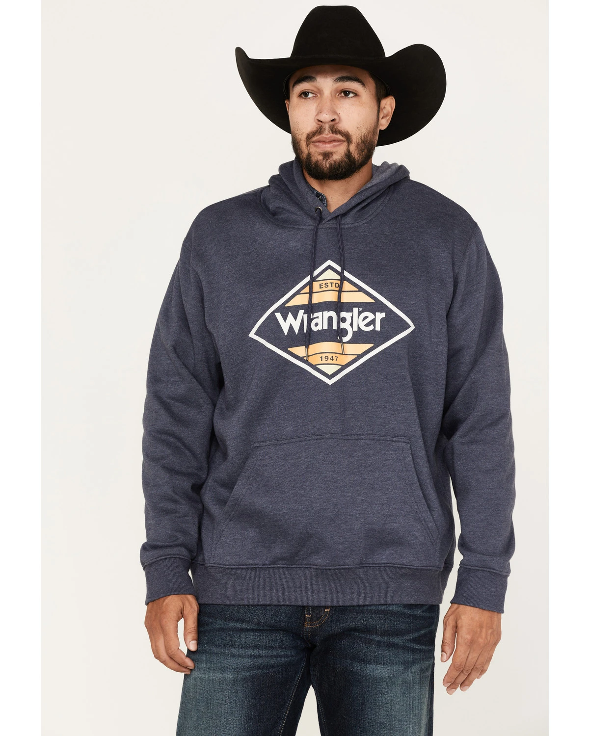 Wrangler Men's Southwestern Logo Graphic Hooded Sweatshirt 1 Wrangler Men's Southwestern Logo Graphic Hooded Sweatshirt