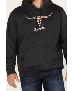 Wrangler Men's Longhorn Graphic Hooded Sweatshirt -Little Wild Horse Shop 2000366046 022 P3