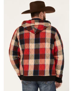 Wrangler Men's Zip Front Quilted Flannel Hooded Jacket 7 Wrangler Men's Zip Front Quilted Flannel Hooded Jacket -Little Wild Horse Shop 2000366052 600 P4