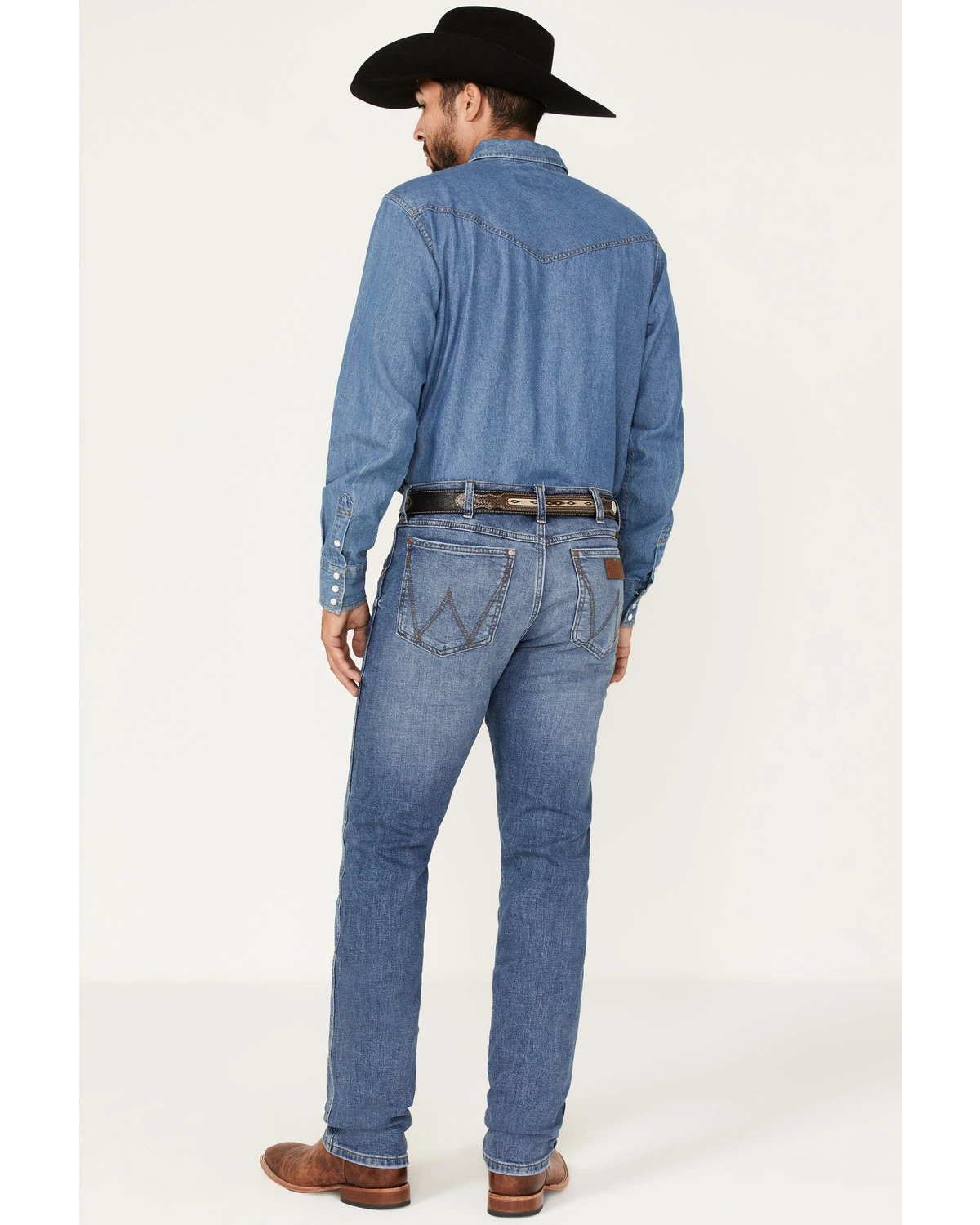 Wrangler Retro Men's Ansley Stretch Slim Straight Jeans 3 Wrangler Retro Men's Ansley Stretch Slim Straight Jeans - Image 3