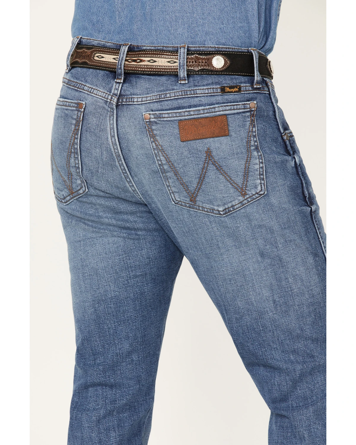 Wrangler Retro Men's Ansley Stretch Slim Straight Jeans 4 Wrangler Retro Men's Ansley Stretch Slim Straight Jeans - Image 4