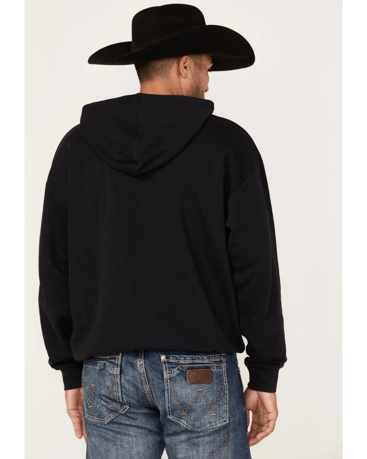 Wrangler Men's 75 Years Black Horse Graphic Hooded Sweatshirt 4 Wrangler Men's 75 Years Black Horse Graphic Hooded Sweatshirt - Image 4