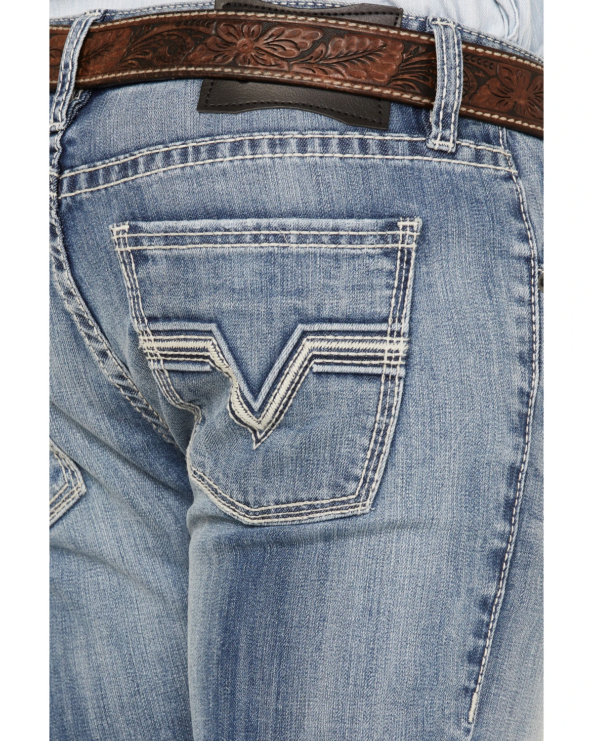 Rock & Roll Denim Men's Rifle Light Wash Reflex Stretch Skinny Jeans 2 Rock & Roll Denim Men's Rifle Light Wash Reflex Stretch Skinny Jeans - Image 2