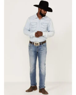 Rock & Roll Denim Men's Rifle Light Wash Reflex Stretch Skinny Jeans 6 Rock & Roll Denim Men's Rifle Light Wash Reflex Stretch Skinny Jeans -Little Wild Horse Shop 2000367644 204 P3