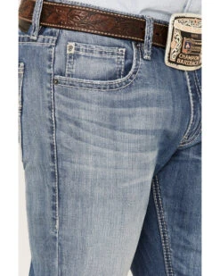 Rock & Roll Denim Men's Rifle Light Wash Reflex Stretch Skinny Jeans 7 Rock & Roll Denim Men's Rifle Light Wash Reflex Stretch Skinny Jeans -Little Wild Horse Shop 2000367644 204 P4