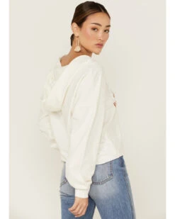 Miss Me Women's Dibs On The Cowboy Graphic Cropped Pullover Hoodie -Little Wild Horse Shop 2000367692 103 P3