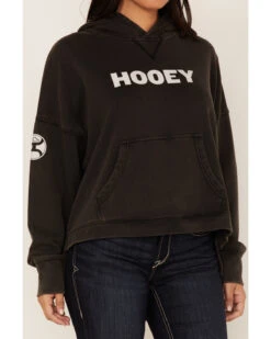 Hooey Women's Logo Graphic Boxy Hoodie -Little Wild Horse Shop 2000369086 001 P3
