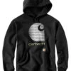 Carhartt Men's Rain Defender® Loose Fit Midweight Logo Graphic Hooded Sweatshirt - Big & Tall