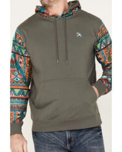 Hooey Men's Roughy Summit Multicolored Print Hooded Sweatshirt 6 Hooey Men's Roughy Summit Multicolored Print Hooded Sweatshirt -Little Wild Horse Shop 2000370575 022 P3