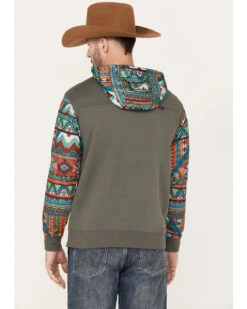 Hooey Men's Roughy Summit Multicolored Print Hooded Sweatshirt 7 Hooey Men's Roughy Summit Multicolored Print Hooded Sweatshirt -Little Wild Horse Shop 2000370575 022 P4