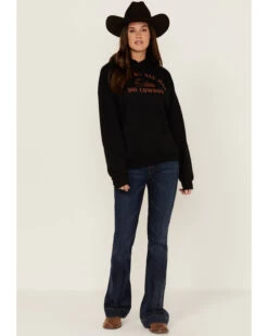 Goodie Two Sleeves Women's Don't Be All Hat & No Cowboy Black Graphic Hoodie 7 Goodie Two Sleeves Women's Don't Be All Hat & No Cowboy Black Graphic Hoodie -Little Wild Horse Shop 2000371377 001 P4