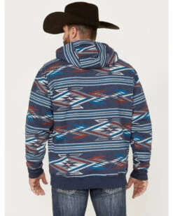 Ariat Men's Southwestern Print Hooded Sweatshirt -Little Wild Horse Shop 2000371569 410 P4