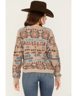 Ariat Women's Rainbow Vista Southwestern Sweatshirt -Little Wild Horse Shop 2000371897 200 P4
