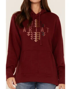 Ariat Women's R.E.A.L. Southwestern Beartooth Logo Graphic Hoodie -Little Wild Horse Shop 2000371901 600 P3