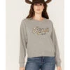 Ariat Women's R.E.A.L Varsity Logo Cropped Sweatshirt
