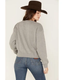 Ariat Women's R.E.A.L Varsity Logo Cropped Sweatshirt -Little Wild Horse Shop 2000371904 070 P4