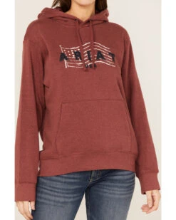 Ariat Women's R.E.A.L. USA Chest Logo Hoodie 6 Ariat Women's R.E.A.L. USA Chest Logo Hoodie -Little Wild Horse Shop 2000371929 600 P3